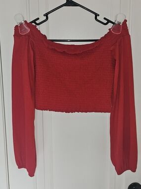 H & M Red Crop-top